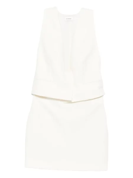 Rochie fără mâneci The Andamane fără mâneci de costum alb