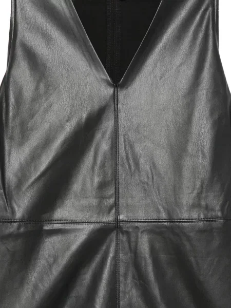 Rochie Dkny fără mâneci cu decolteu în V negru