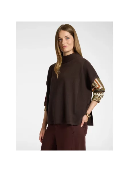 Sweter Elena Miro' wełniany brązowy