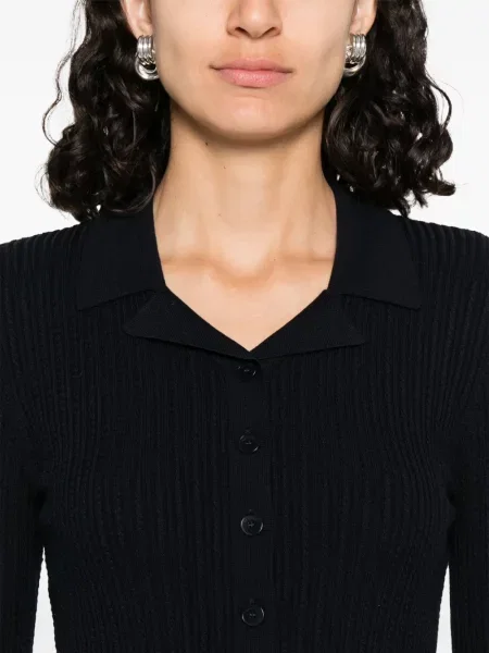 Cardigan Sandro tricotate albastru