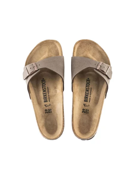 Sandále Birkenstock z nubuku hnedá