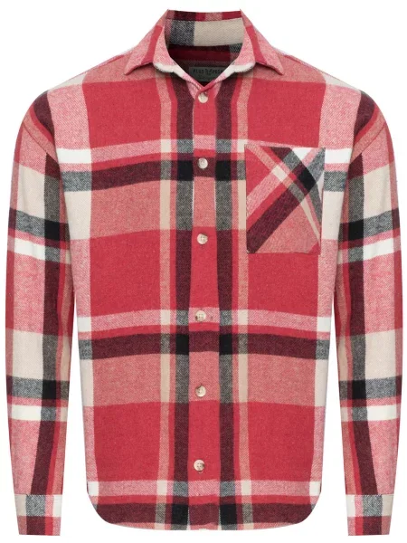 Kockás póló Plus Posh fekete