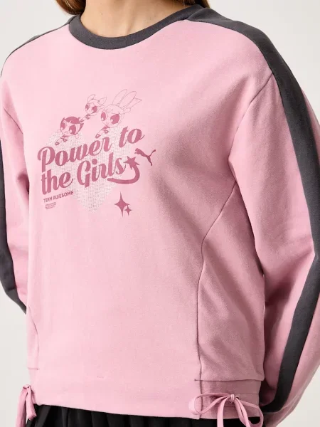 Puma melegítőfelső női X POWER PUFF GIRLS rózsaszín