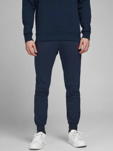JACK & JONES Nadrág Gordon tengerészkék / fehér kék