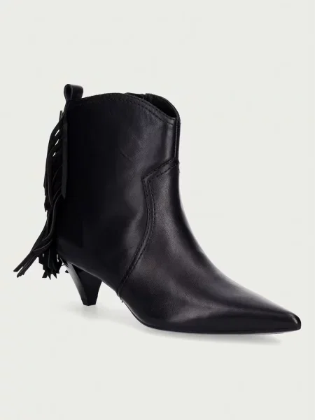 Pinko botine cu jos pentru femei din piele Didi 01 negru