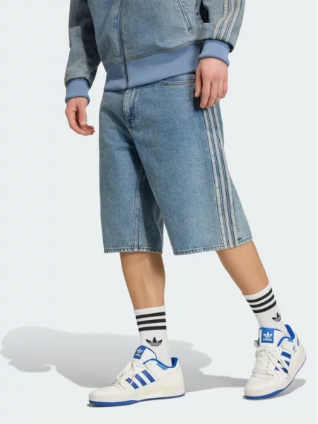 Adidas Pantaloni scurți de blugi Firebird Adicolo albastru