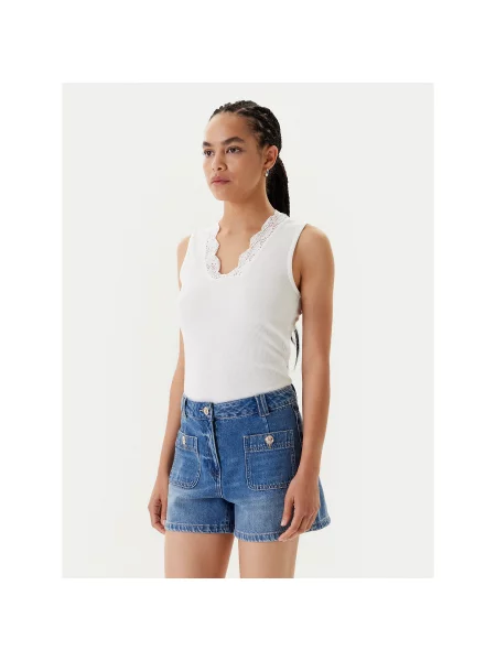 Morgan Топ Slim Fit білий