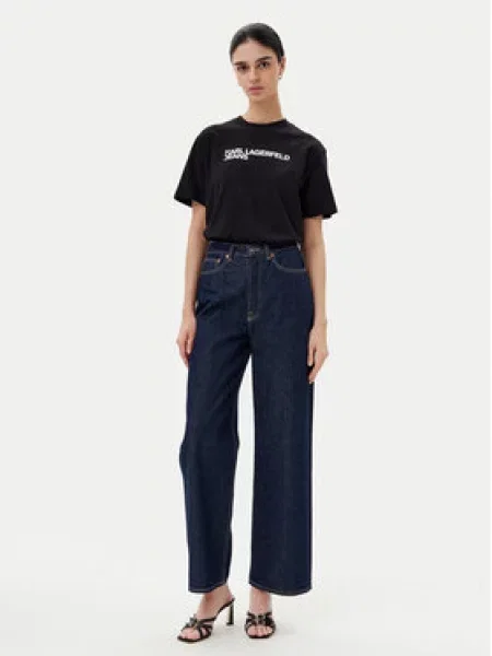KARL LAGERFELD JEANS Tričko / bílá černá