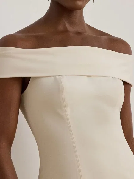 Макси платье Lauren Ralph Lauren бежевое