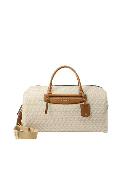 MICHAEL Michael Kors Potovalka za konec tedna ecru / karamel