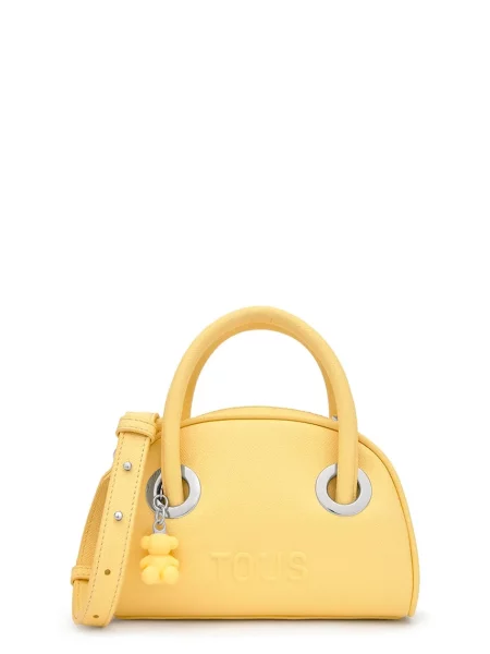 Tous klasična torbica iz umetnega usnja rumena