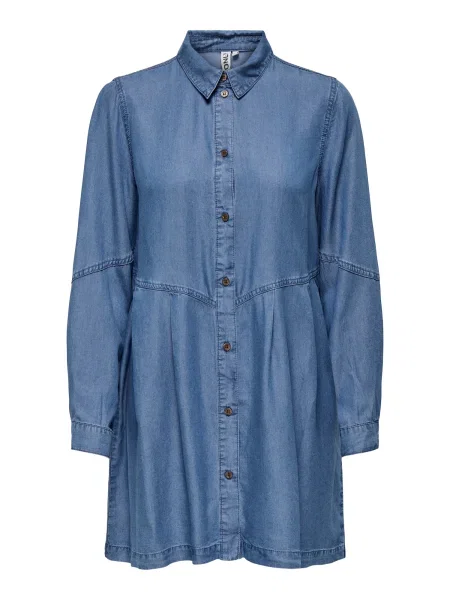 ONLY Rochie tip bluză ONLCHARIS denim albastru
