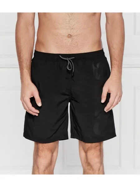 Pantaloni scurți Boss Black negru