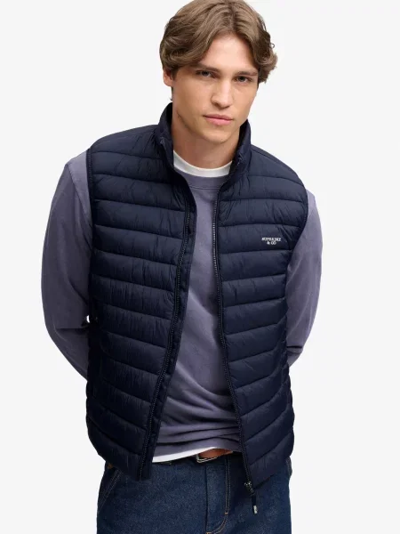 Superdry & Co Vestă FUJI LITE marin albastru