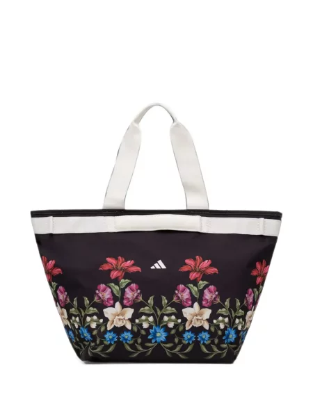 Trčanje remenčić hlače Adidas s cvjetnim printom smeđa