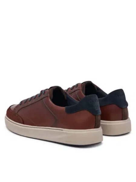 Sneakersy Clarks Code C Tie Tmavo hnedá