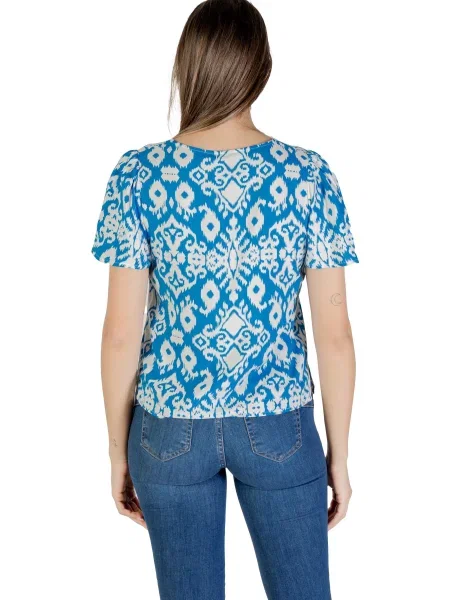 Bluzka Vero Moda z krótkim rękawem niebieska