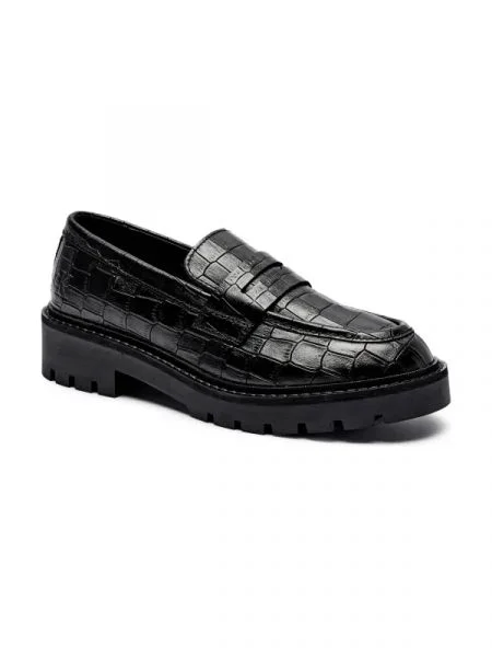 Calvin Klein Jeans De piele pantofi loafer negru