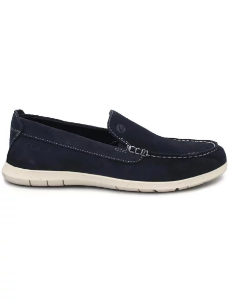 Mokasíny Clarks modrá