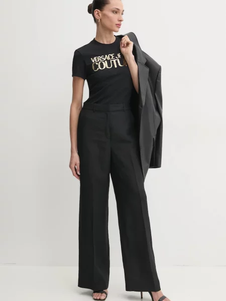 Kratka majica Versace Jeans Couture črna