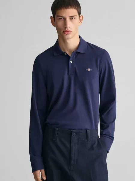 Лонгслив Gant синий