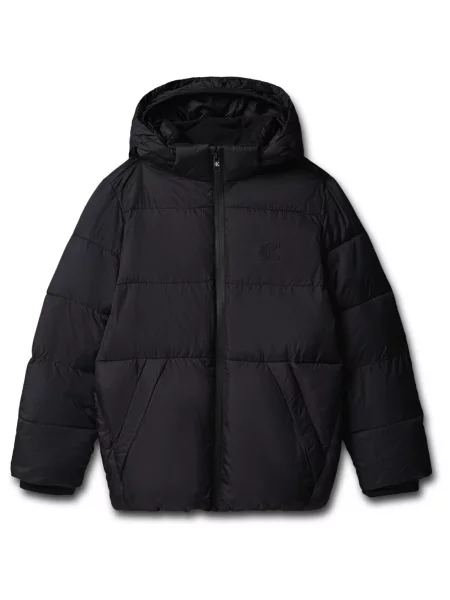 Džínsová bunda Calvin Klein Jeans čierna