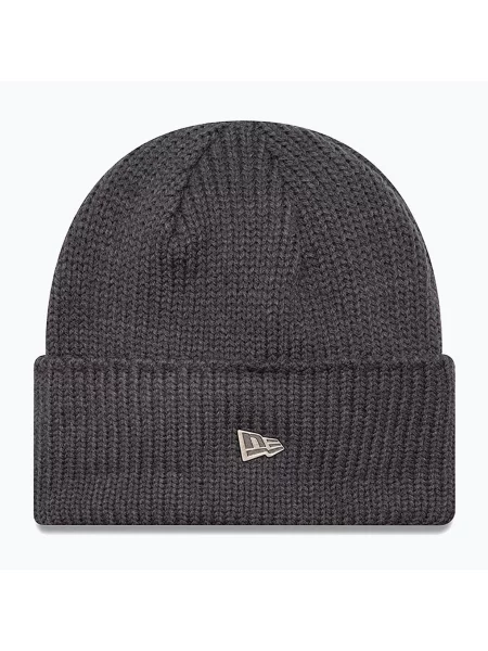 Zimní čepice New Era Ne Wide Beanie dark grey šedý