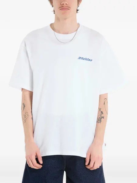 Krótka koszulka Dickies z nadrukiem biała