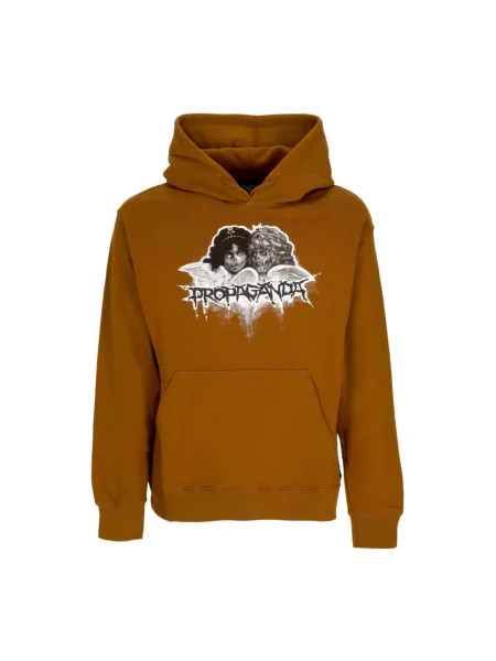 Bluza z kapturem Propaganda brązowa