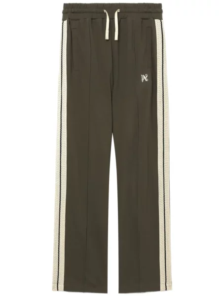 Pantaloni Palm Angels cu broderie maro
