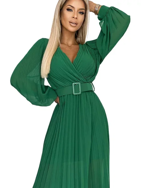 Rochie mini Numoco Basic verde