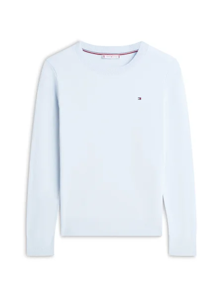 TOMMY HILFIGER Sveter námornícka / svetlomodrá modrá