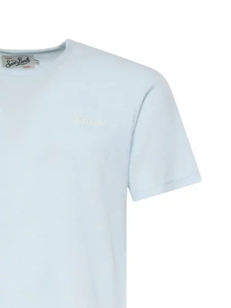 Tricou Mc2 Saint Barth cu broderie albastru