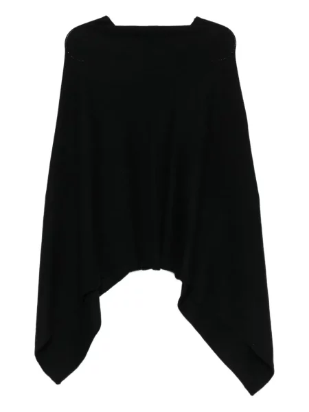 Poncho Eric Bompard din cașmir negru