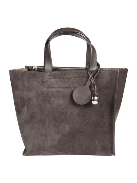 Shopperka Furla skórzana brązowa