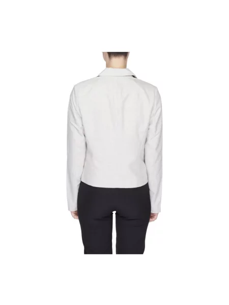 Lniana marynarka Vero Moda szara