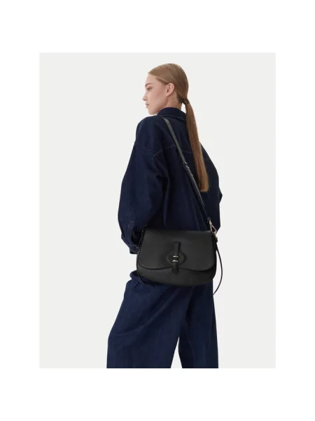 Torebka Coccinelle skórzana czarna