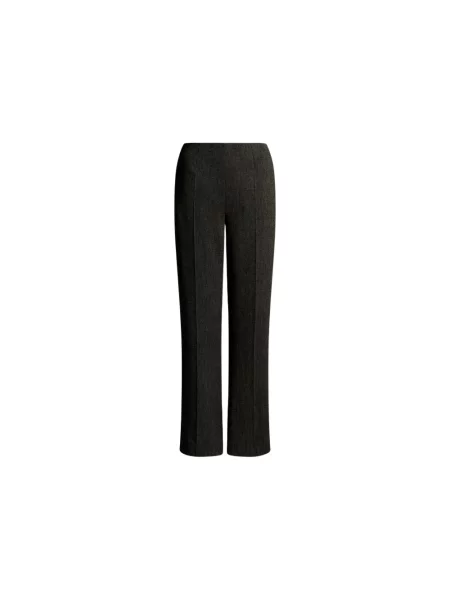 Lniane spodnie Alberta Ferretti szare