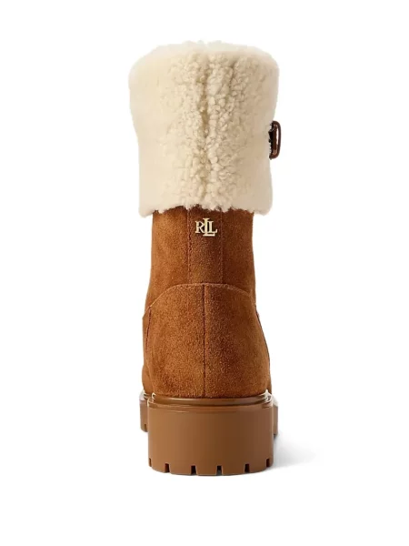 Μποτάκια Lauren Ralph Lauren καφέ