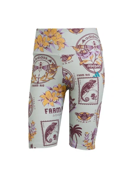 ADIDAS SPORTSWEAR Pantaloni Adidas X Farm maro închis / galben auriu / gri deschis / mov lavandă negru