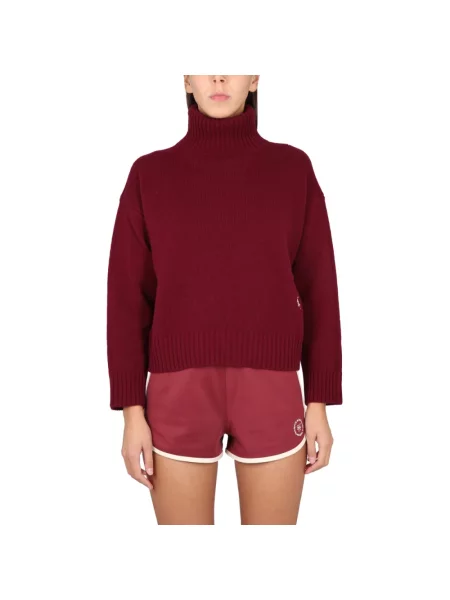 Sweter Sporty And Rich z logo fioletowy