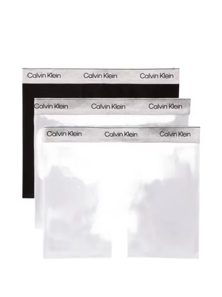 Boxeri Calvin Klein Underwear cu autograf negru
