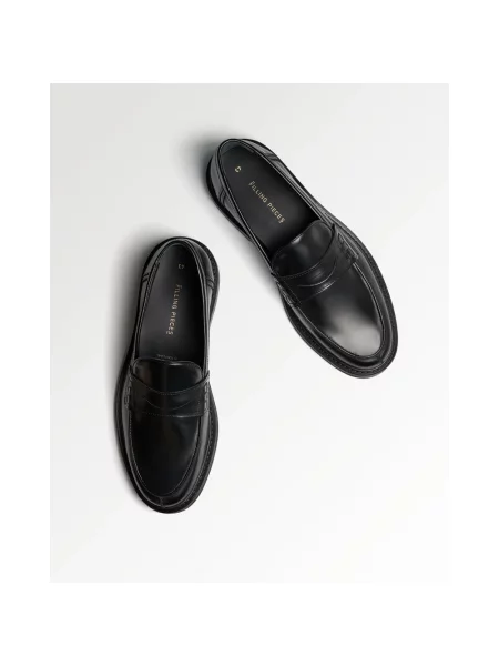 Filling Pieces mokasyny skórzane Loafer Polido Minimum czarne