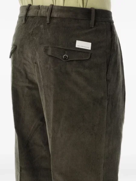 Pantaloni chino Nine In The Morning de catifea cord verde