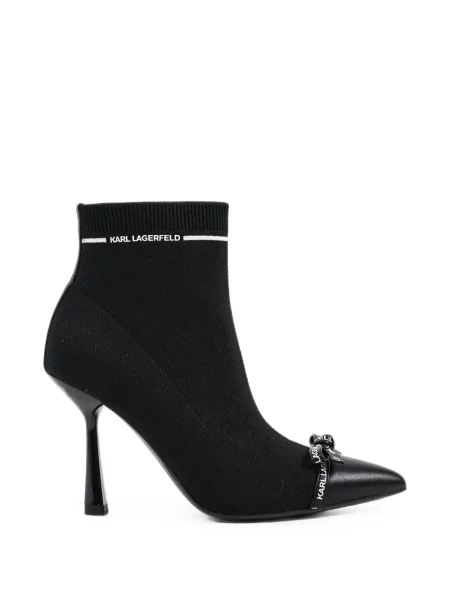 Botine Karl Lagerfeld cu funde negru