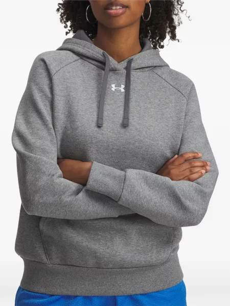 Hanorac cu glugă Under Armour din fleece gri