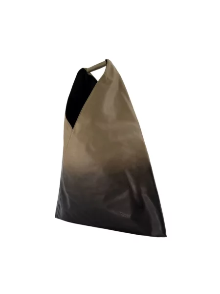 Maison Margiela torebka skórzana zielona