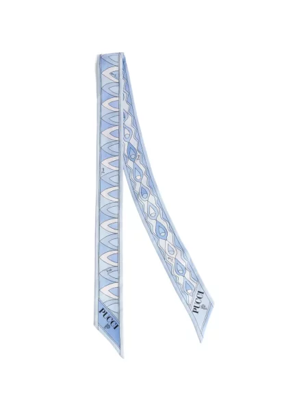 Fular Pucci de mătase cu imagine albastru