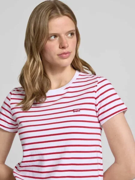 Męski t-shirt o kroju regular fit z czystej bawełny Levi's czerwona