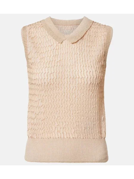 Vestă Maison Margiela tricotate roz